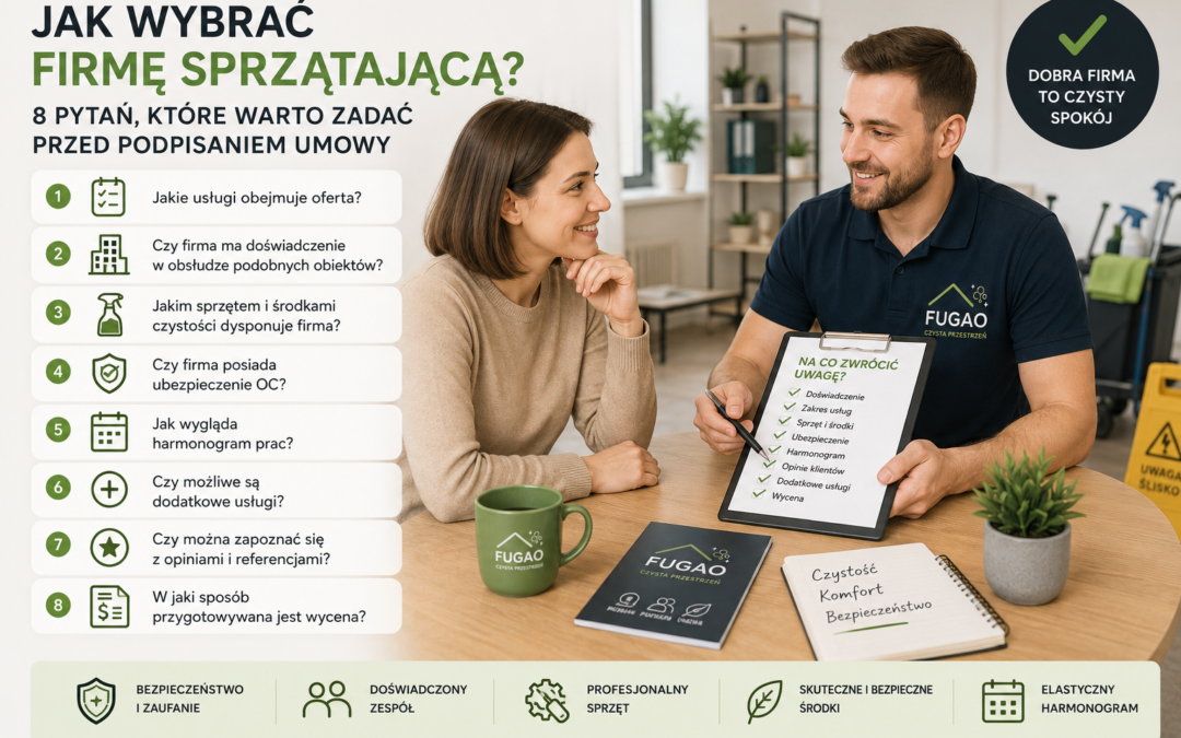 jak wybrać firmę sprzątającą